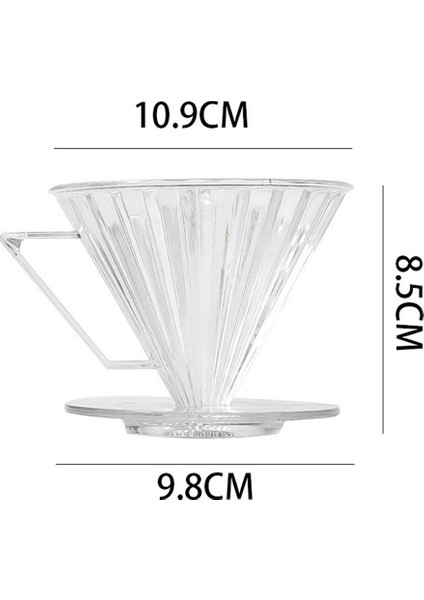 Kahve Damlatıcı Kahve Potu V60 Reçine Huni Damlama Kahve Taşınabilir Makinesi Filtre Bardak Ahşap Tutucu Demleyici Kahve Aletleri (Yurt Dışından)