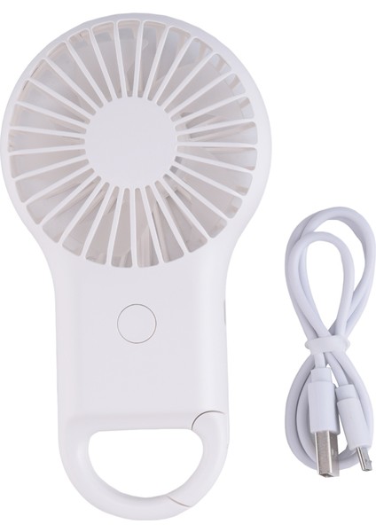 Mini Saplı Fan Pil ile Çalışan Karabina USB Mini Fan Taşınabilir Fan Kamp Seyahat Ev Beyaz Için Uygun (Yurt Dışından)