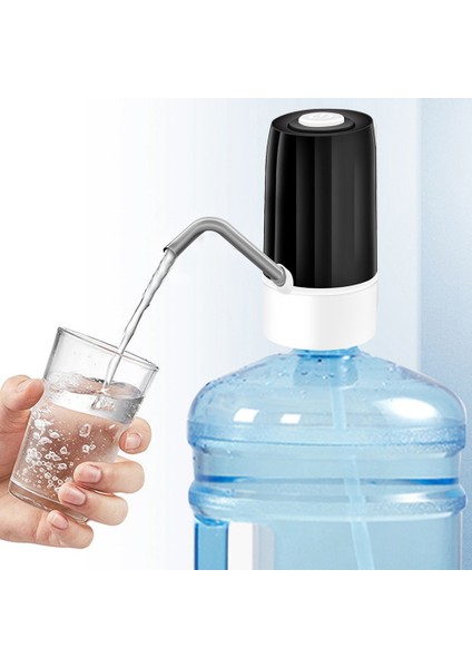 Elektrikli Su Şişesi Pompası Namlulu Su Otomatik Içme Suyu Sebili USB Şarjlı Su Pompası 4.5-19L - Yeşil (Yurt Dışından) modelleri
