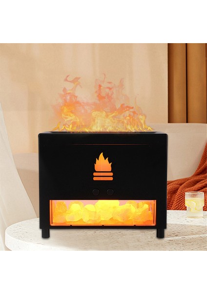 Aromaterapi Alev Ortam Işığı Simülasyonu Duvar Mutfak USB Mini Aletler Hava Alev Koku Makinesi, Beyaz (Yurt Dışından) modelleri