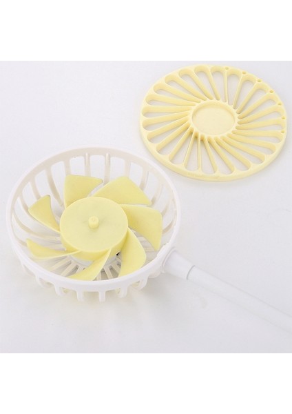 Taşınabilir Boyun Asılı Fan USB Şarj Edilebilir Eller Serbest Soğuk Soğutucu Mini Boyun Çift Kafa Ev Ofis Açık Spor, B (Yurt Dışından)