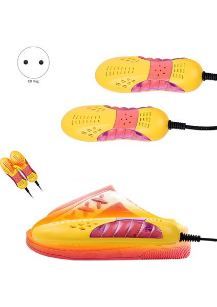 Yarış Arabası Şekli Ayakkabı Kurutucu Ayak Koruyucu Çizme Koku Deodorantı Menekşe Işık Isıtıcı ile Nem Alma Cihazı 18 W (A) Ab Tak (Yurt Dışından) modelleri