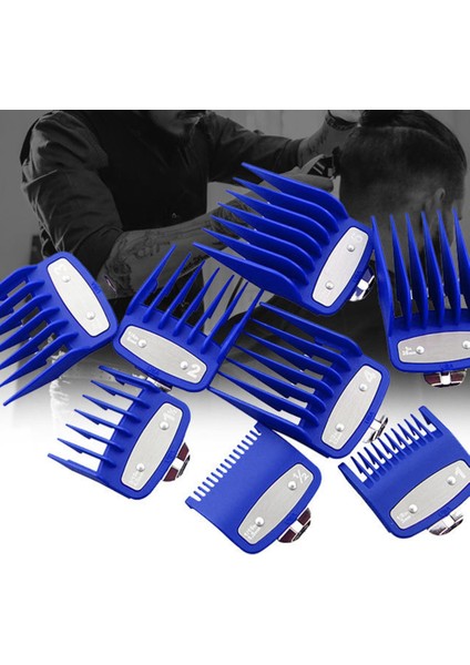 Wahl Için 8 Adet Kesme Kılavuzu Tarak Metal Klipsli 3171-500, Çoklu Boyut Wahl Clippers Siyah Için Uygundur (Yurt Dışından) modelleri