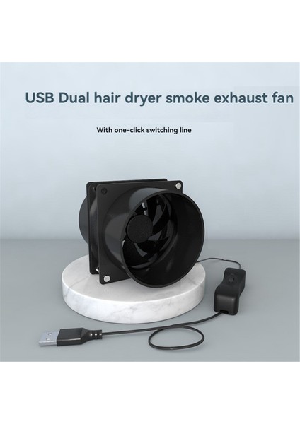 USB 5V Lehim Duman Emici Esd Duman Çıkarıcı Fan Boru Kanalı Egzoz Fanı Boru Küvet Havalandırma Fanı Sadece Fan Borusuz Fan (Yurt Dışından)