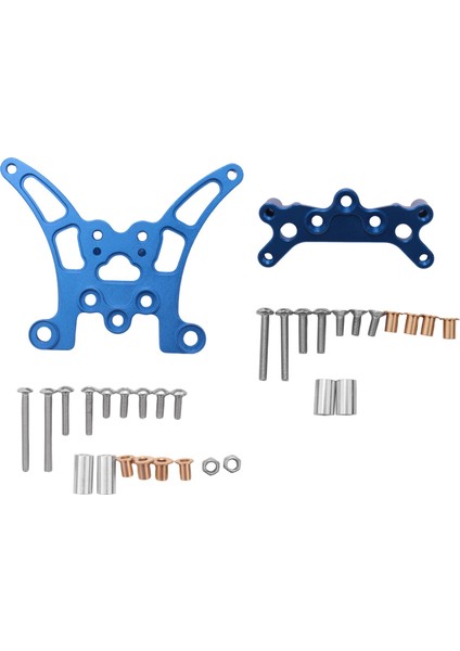 2 Adet Metal Ön ve Arka Şok Kulesi Tamiya TT-02B TT02B 1/10 Rc Araba Yükseltme Parçaları Aksesuarları (Yurt Dışından)