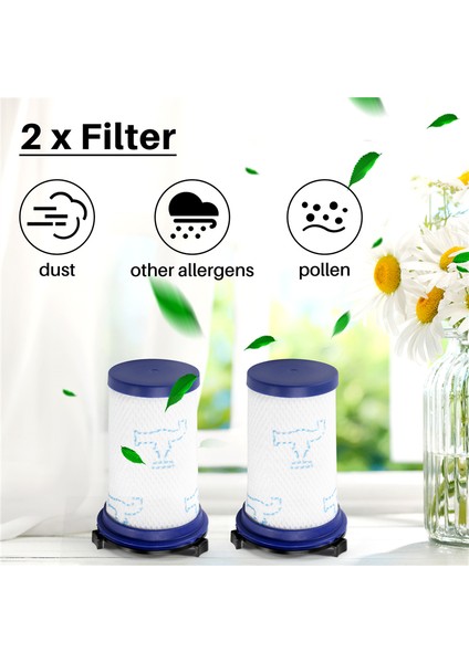 Rowenta Hava Kuvvetleri 360 Elektrikli Süpürge Için Hepa Filtre RH9037 RH9038 RH9039 RH9051WO RH9057WO RH9086WO Yedek Filtre (Yurt Dışından)