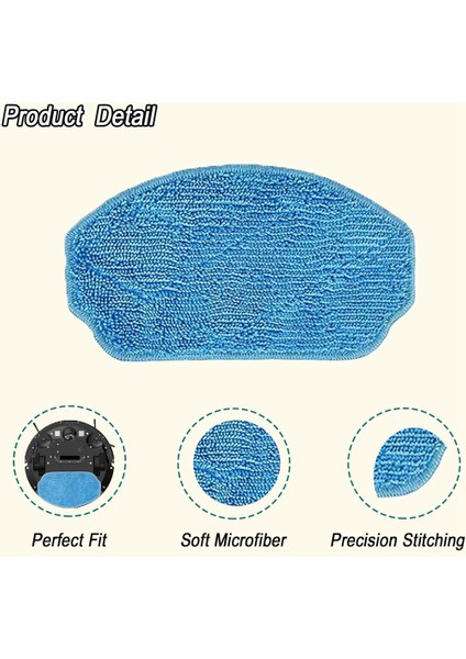 Mamnv Zcwa Onson BR150, BR151 Için Mop Pedleri Aksesuarları Manvıns G20 Robot Süpürge Tekrar Kullanılabilir Mikrofiber Mop Pedleri (Yurt Dışından)