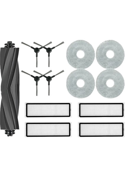 Dreame L10S Pro Gen 2 Yedek Parça Aksesuarları Ana Yan Fırça Filtre Paspas Bezi (Yurt Dışından)