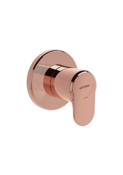 Artema Root Round Ankastre Stop Valf A4273029 Sıva Üstü Grubu - Soft Bakır