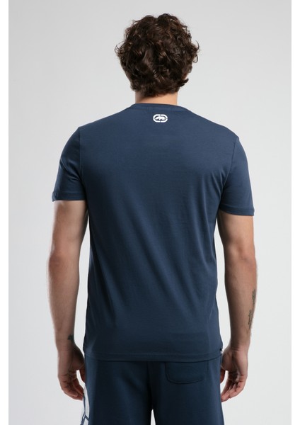 ECKO UNLTD Marc Lacivert Bisiklet Yaka Baskılı Standard Fit Erkek Tshirt fiyatları