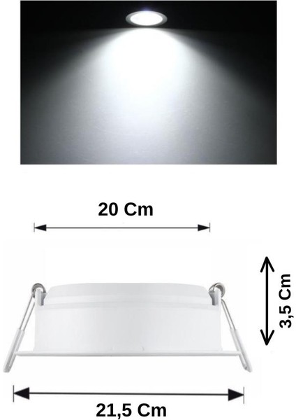 Meson 23,5 W LED Spot Panel 6500K LED Spot Ampul Beyaz fiyatları