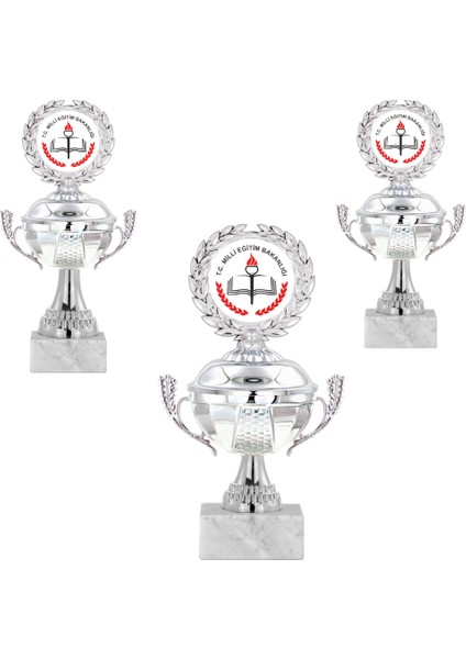 Kişiye Özel Futbol Kupa Takımı-Ödül Kupası-Turnuva Kupası-Kupa Seti 3'lü Takım ECO-040