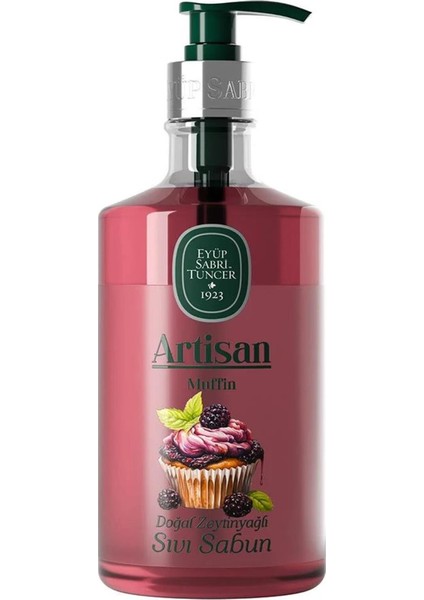 Artisan Doğal Zeytinyağlı Sıvı Sabun Muffin 600 ml