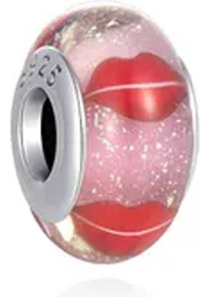 Öpücük Murano Charm