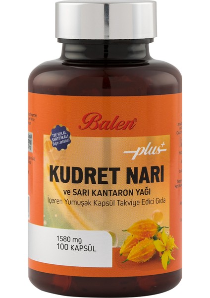 Kudret Narı ve Sarı Kantaron Yağı İçeren Yumuşak Kapsül