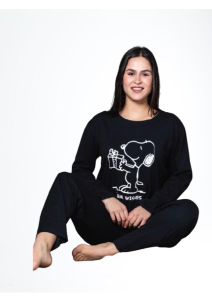Bayan Suprem Genç Uzun Kol Pijama Takım 300193