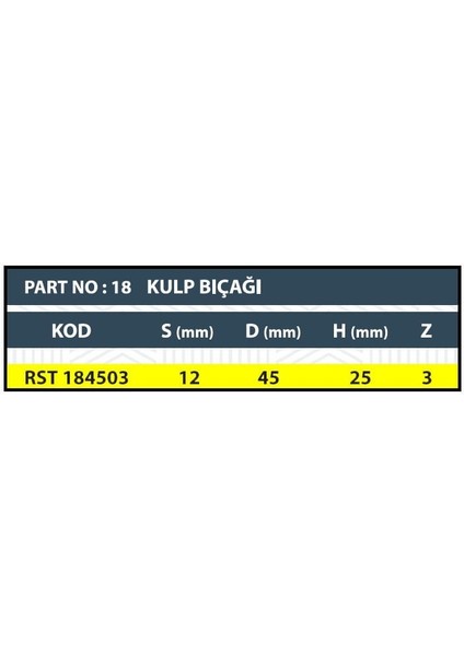 Gizli Kulp Bıçağı Z3 (3 Ağızlı)