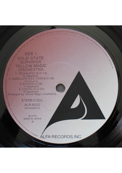 Yellow Magic Orchestra - Solid State Survivor (Plak) modelleri
