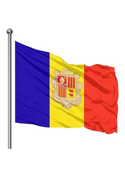 Andorra Gönder Bayrağı 50 x 75 cm