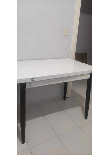 Yanlardan Açılır Büyüyen Yemek Masası Ceviz 65X100CM Sadece Masa Fiyatıdır