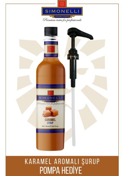 Kahve Şurubu Karamel 70 cl + Pompa