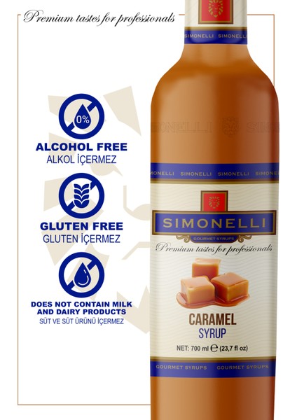 Kahve Şurubu Karamel 70 cl + Pompa