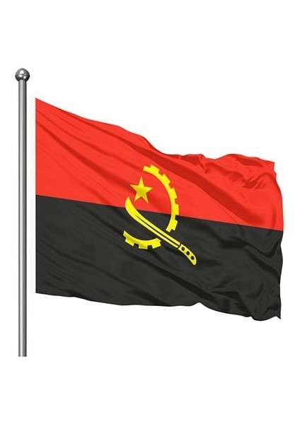 Angola Gönder Bayrağı 50X75