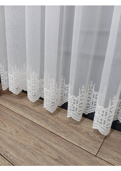 Sama Sade Düz Etek Işlemeli Ütü Istemez Yeni Tarz 3kat Pileli Tül Perde fırsatları