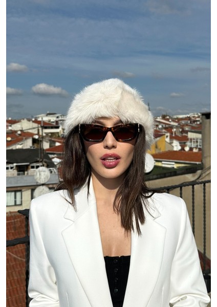 Kadın Kışlık Luxury Fox Fur Içi Deri Moğol Tarz Kürk Kalpak Şapka modelleri