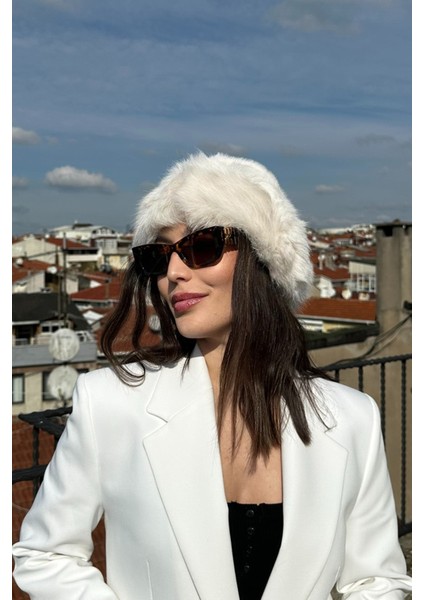Kadın Kışlık Luxury Fox Fur Içi Deri Moğol Tarz Kürk Kalpak Şapka fırsatları