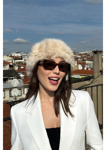 Kadın Kışlık Luxury Fox Fur Içi Deri Moğol Tarz Kürk Kalpak Şapka fiyatları