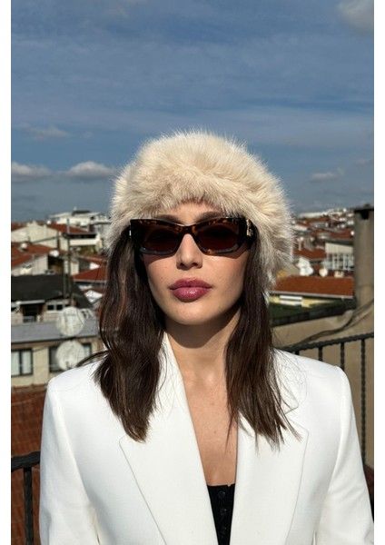 Kadın Kışlık Luxury Fox Fur Içi Deri Moğol Tarz Kürk Kalpak Şapka modelleri