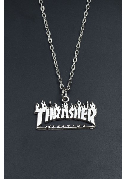 Thrasher Magazine Düz Zincir Kolye fiyatları
