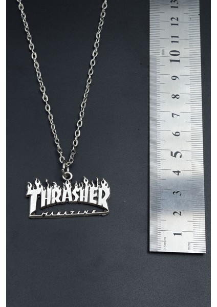Thrasher Magazine Düz Zincir Kolye fırsatları