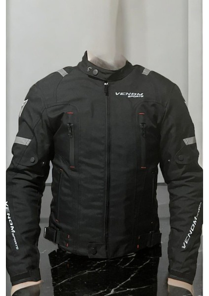 Ceket Aır Racıng Siyah-Gri