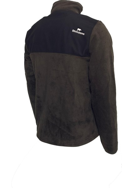 Erkek Regular Fit Fermuarlı Cepli Polar Haki Sweatshirt fırsatları