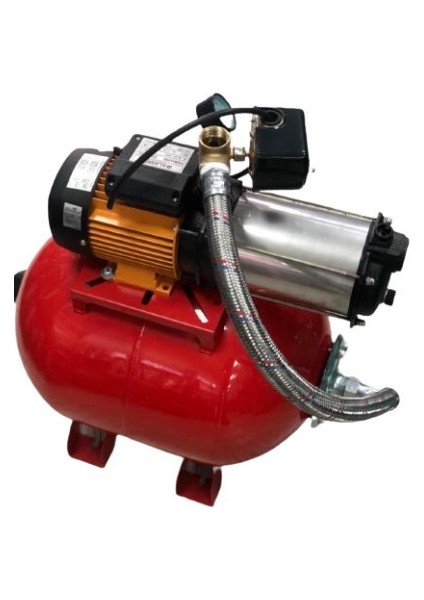 Psrm 255 - 1,5 Hp 220V 50 Lt Tanklı Yatay Kademeli Sessiz Paket Hidrofor