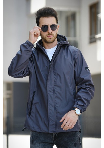 Ken Slim Fit Kapüşonlu Mevsimlik Mont