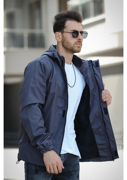 Ken Slim Fit Kapüşonlu Mevsimlik Mont