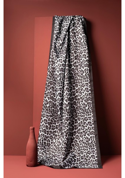 Kadın Leopar Desen Soft Şal