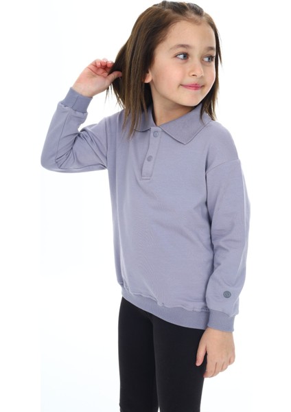 Kız Çocuk Baskılı Sweatshirt