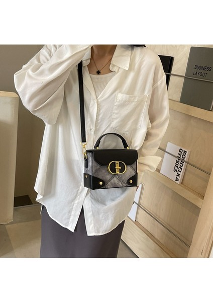 Yeni Moda Üst Düzey Tek Omuz El Çantası Crossbody Küçük Kare Çanta (Yurt Dışından)