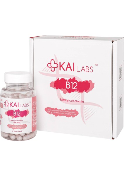 B12 Vitamin 60 Vegan Kapsül Metilkobalamin Kailabs B 12