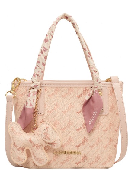 Yeni Moda Baskılı Omuz El Çantası Yüksek Duygu Pu Crossbody Küçük Kare Çanta (Yurt Dışından)