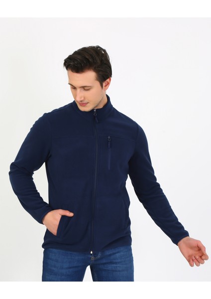 6019 Regular Fit Yumuşak Dokulu Kışlık Mikro Polar Hırka