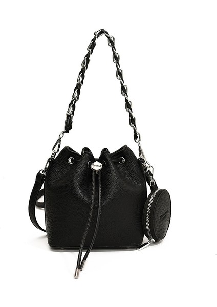 Yeni Çok Yönlü Kova Çanta Moda Pu Omuz Crossbody Çanta (Yurt Dışından)