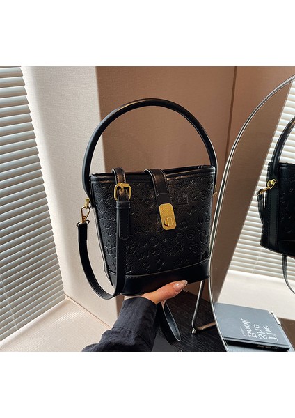 Sonbahar Yeni Avrupa ve Amerikan Moda Retro Kabartmalı Kova Çanta (Yurt Dışından) fiyatları