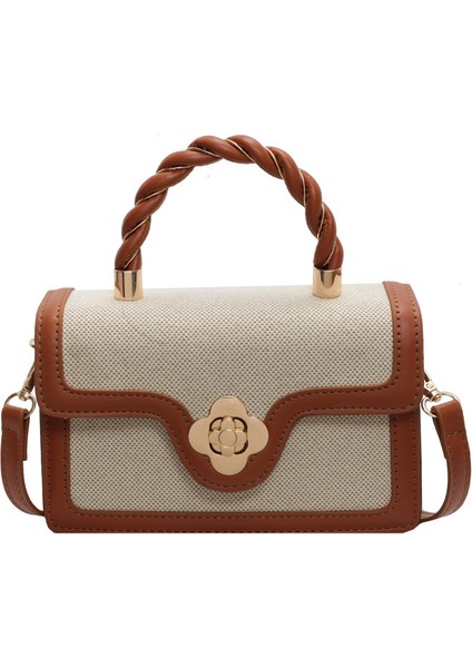Yeni Lüks Crossbody Çanta Çok Yönlü Kilit Küçük Kare Çanta (Yurt Dışından)