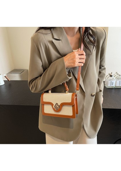 Yeni Lüks Crossbody Çanta Çok Yönlü Kilit Küçük Kare Çanta (Yurt Dışından) modelleri