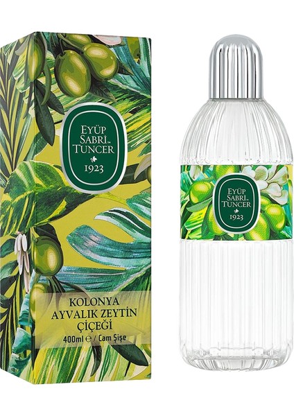 Ayvalık Zeytin Çiçeği Kolonya 400 ml Cam Şişe